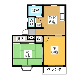 シャンポール三ツ池 A【2階】の間取り