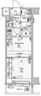 ザ・プレミアムキューブG潮見【5階】の間取り