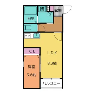 Crecia知立【2階】の間取り