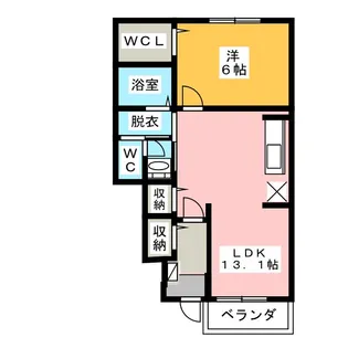 グリシーヌII【2階】の間取り