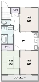 渡部アパート【2階】の間取り