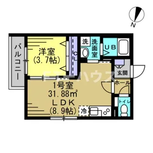 ウンベラータ【3階】の間取り