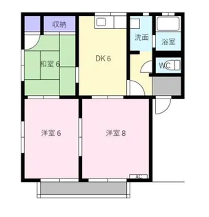 フレグランス小清水【1階】の間取り