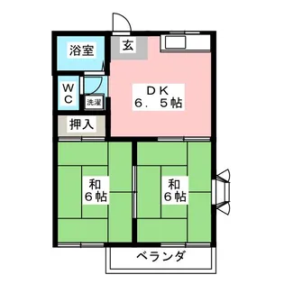 タンデム加藤【2階】の間取り