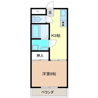 大国コーポラス パートII【3階】の間取り