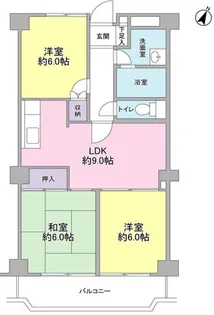 ジュノーヒル【2階】の間取り