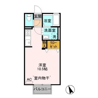 イノセントワールド 壱番館【1階】の間取り