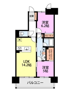グランドガーデン燕三条駅【10階】の間取り