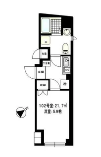 b CASA TABATA【1階】の間取り