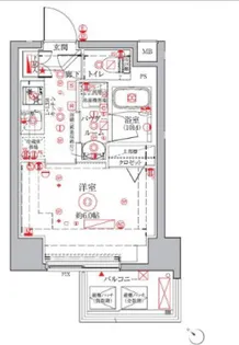 クレイシアIDZ横浜桜木町【7階】の間取り