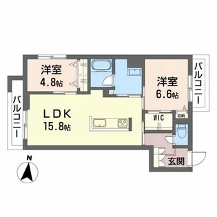 クオリスタ神宮参道【4階】の間取り