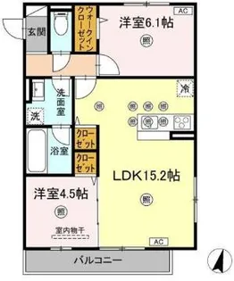 デパール【3階】の間取り