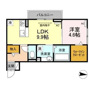 ソレイユ入船【2階】の間取り