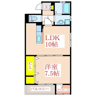 ヴィラージュST【3階】の間取り