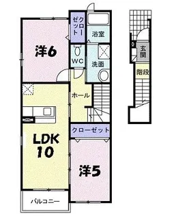 ワイズハウス【2階】の間取り