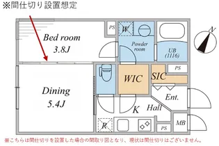 LEGALAND三軒茶屋South【3階】の間取り