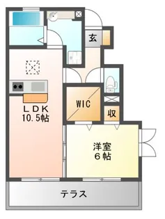 清友ハウスII【1階】の間取り