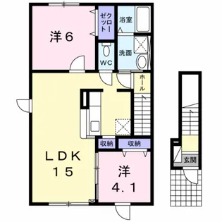 チアトII【2階】の間取り