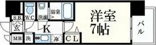 プレサンス名古屋STATIONサティナ【14階】の間取り