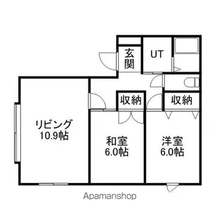 アーバンコーポラス【2階】の間取り