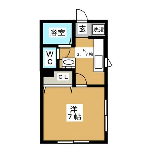 アロハ浜館【1階】の間取り