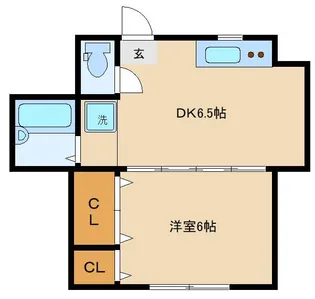 第一大井町ハイツ【3階】の間取り
