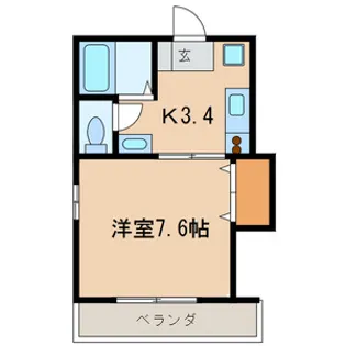 エスカーラ真間【2階】の間取り