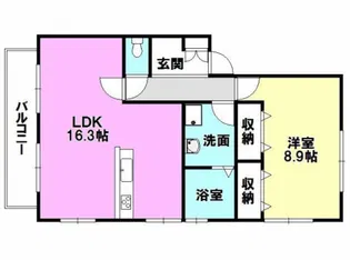 ルネッサンス桜台EAST【2階】の間取り