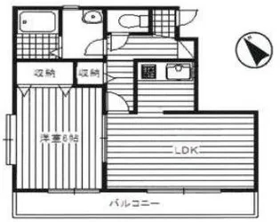 ダイナルかの【1階】の間取り