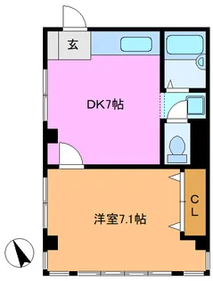 東京都墨田区八広1【マンション】の間取り