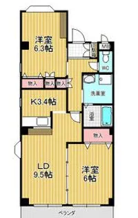 愛知県名古屋市緑区大清水2【マンション】の間取り