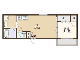 Fmaison西加賀屋II番館【3階】の間取り