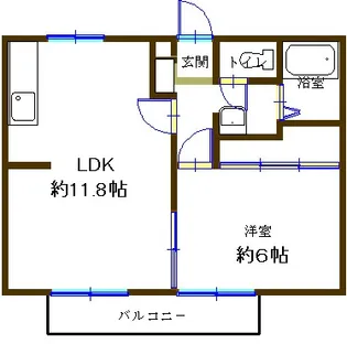 ハイツドミール【2階】の間取り