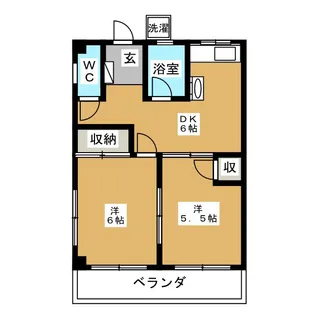 サニーハウス【2階】の間取り