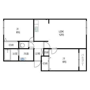 トリヴァンベール根城【3階】の間取り