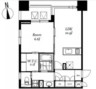 東京都中央区日本橋馬喰町2【マンション】の間取り