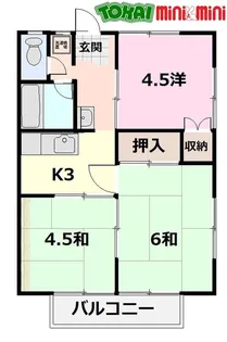 エーデルハイム【2階】の間取り