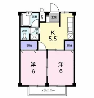 リバーサイドビラIII【2階】の間取り