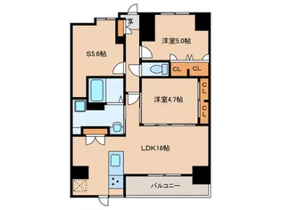 S-RESIDENCE伊都Attirant【10階】の間取り