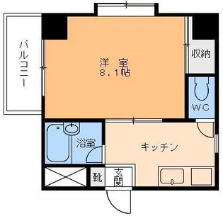 グレイスパル木屋町【3階】の間取り