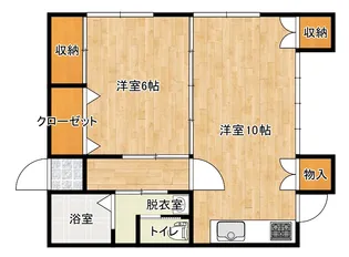 ピースフル【1階】の間取り