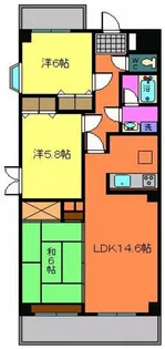 ストリームス大宮【3階】の間取り
