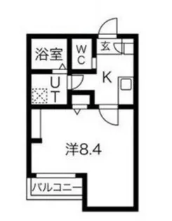 エヌエムキャトフヴァンシス【1階】の間取り