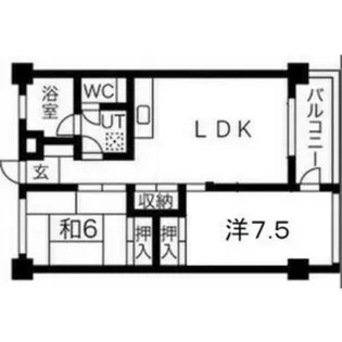 福島県郡山市清水台2【マンション】の間取り
