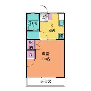 コーポ永和【1階】の間取り