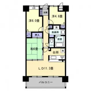 プリード早島【5階】の間取り