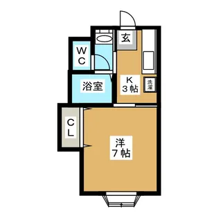 1Kの間取り画像