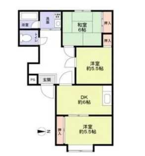 エクレール大美野【1階】の間取り