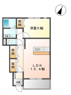 広々とした室内が魅力【リバーパーク上屋浦】【1階】の間取り