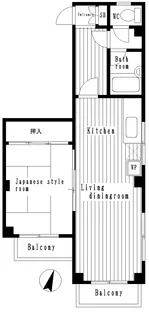パークハイツ山田II【2階】の間取り